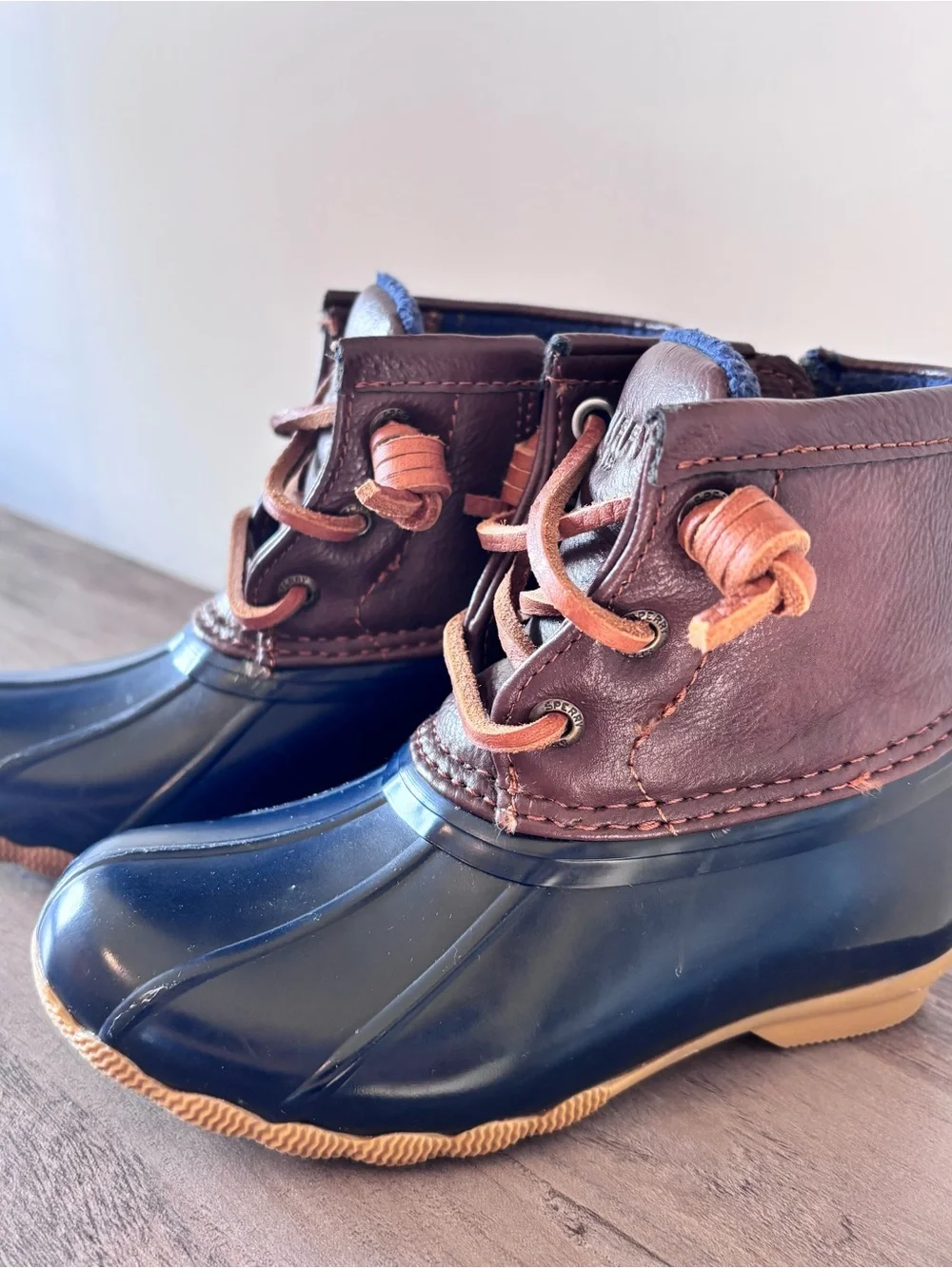 Sperry Saltwater Top Sider Unisex Duck Rain Boots - Kids Size 9M